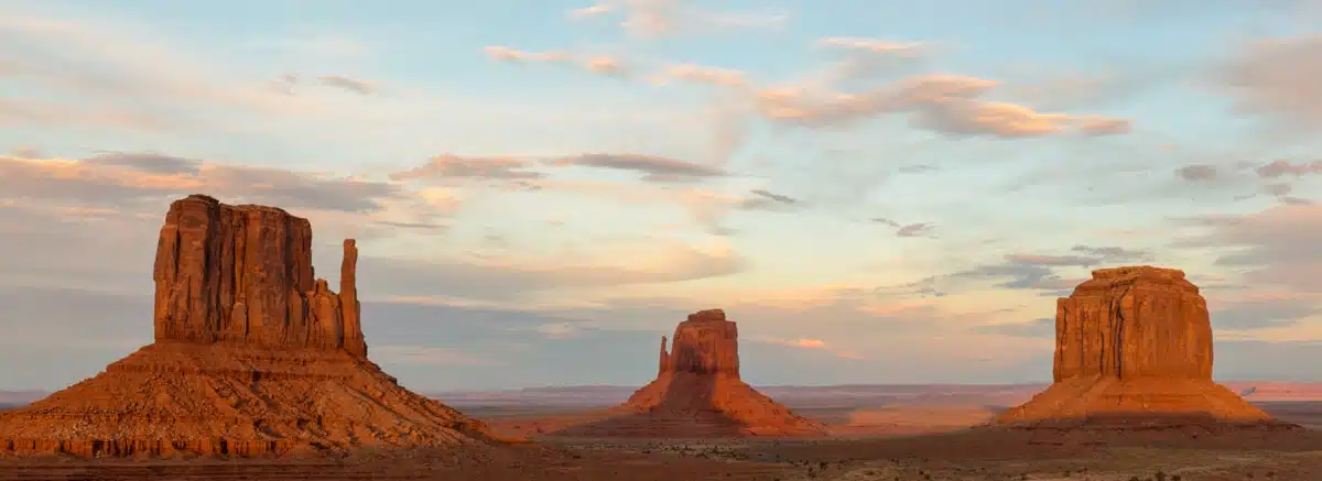 Monument Valley Mitten Shadow Panorama
